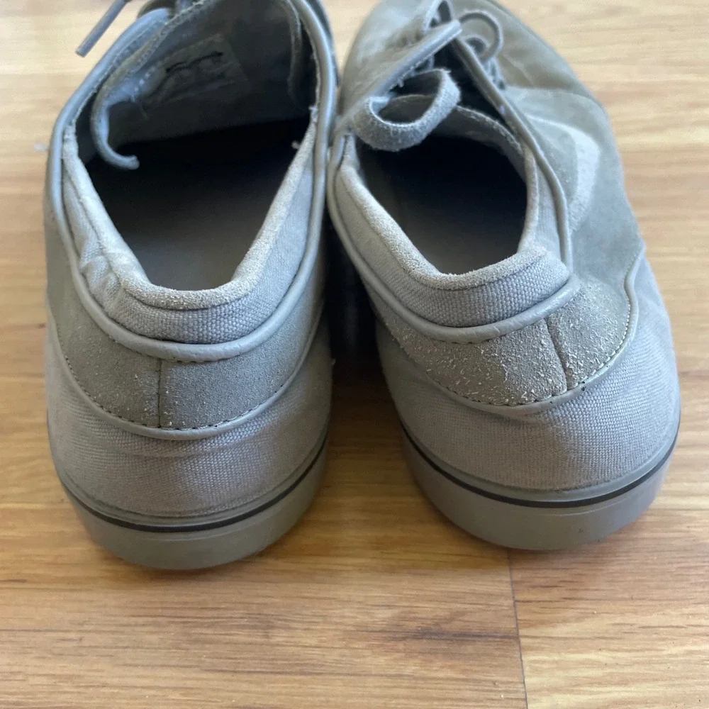 Nike Zoom Stefan Janoski RARE Shoes Men's 11 All Gray Leather Skate Sneaker